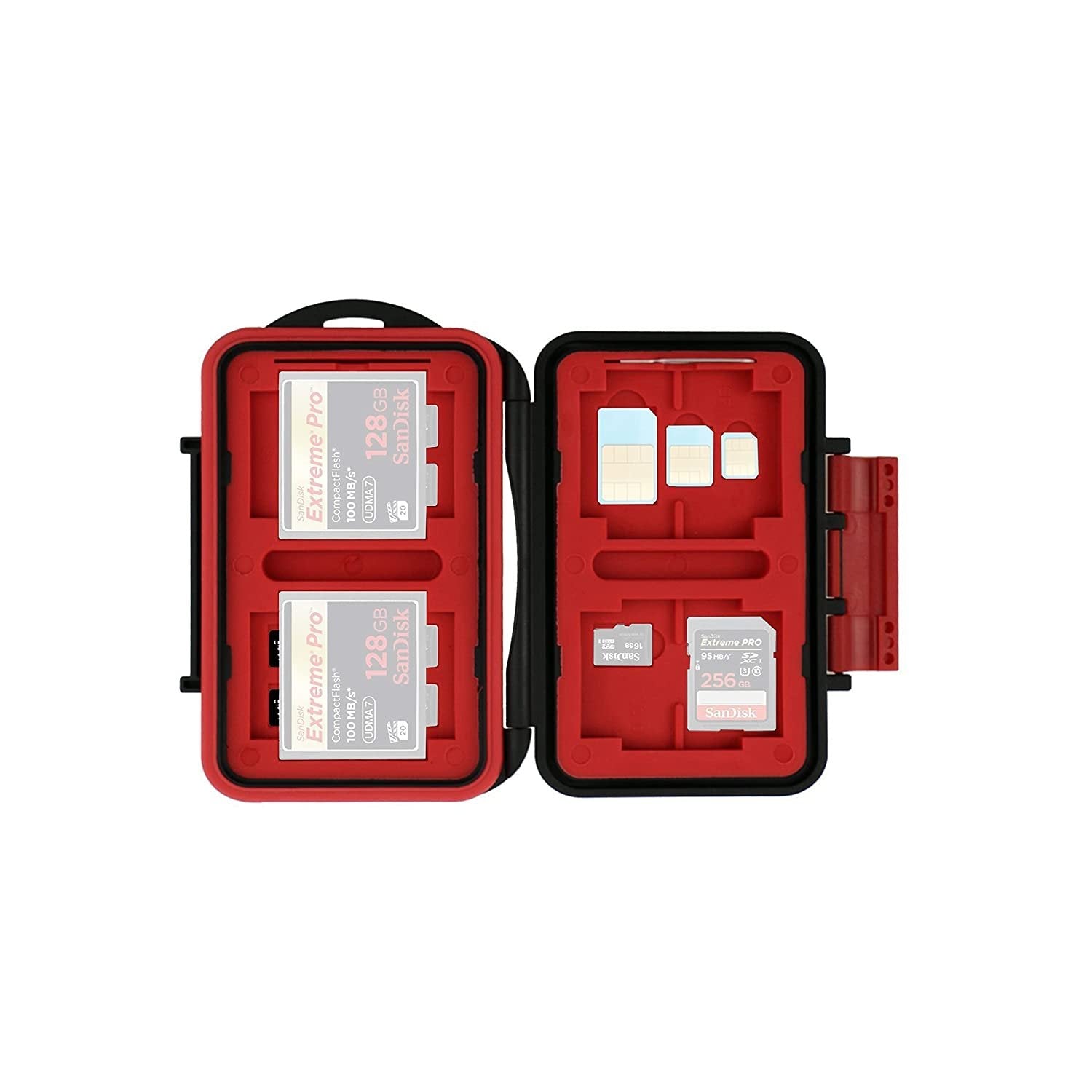 Hiffin Plastic 26 in 1 Slot Card CASE with Multi Storage Option Attractive Designer Card Holder for Memory Cards Black (KH8S) - cambuy-lives Hiffin Plastic 26 in 1 Slot Card CASE with Multi Storage Option Attractive Designer Card Holder for Memory Cards Black (KH8S) - cambuy-lives